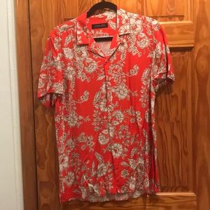 Zara man floral print shirt